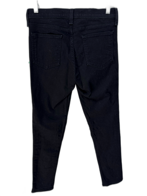 Veronica Beard Jeans Size 27 Black Cotton Denim Button Fly Jeweled Jeans Black / 27