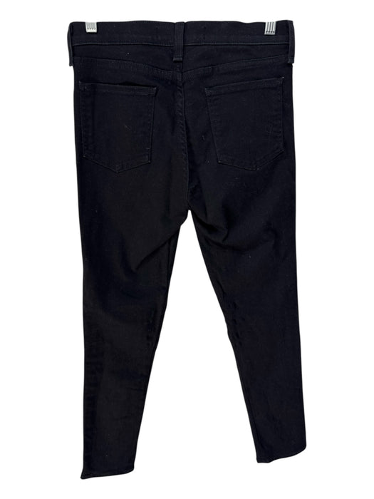 Veronica Beard Jeans Size 27 Black Cotton Denim Button Fly Jeweled Jeans Black / 27