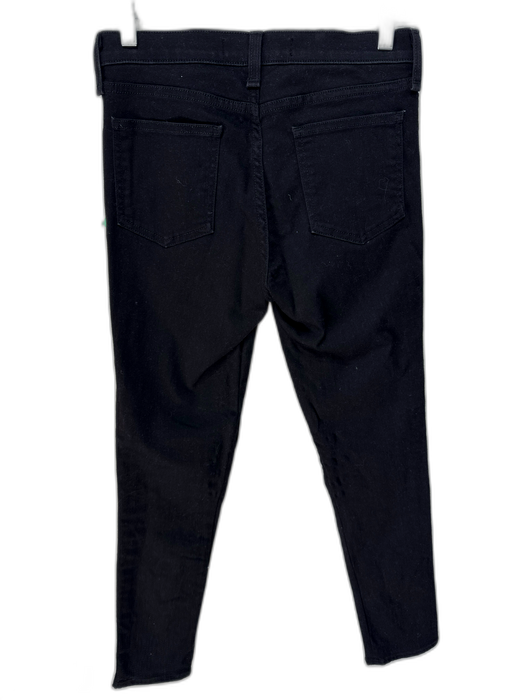 Veronica Beard Jeans Size 27 Black Cotton Denim Button Fly Jeweled Jeans Black / 27