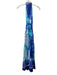 Juliet Dunn Size 1 Blue & Aqua Silk Elastic Waist Tie Dye Halter Dress Blue & Aqua / 1