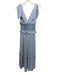 Jonathan Simkhai Size XS Light Blue, Navy & White Cotton Shoulder Tie Dress Light Blue, Navy & White / XS