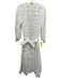 Waimari Size S White Cotton Blend Long Balloon Sleeve Lace Accents Wrap Dress White / S