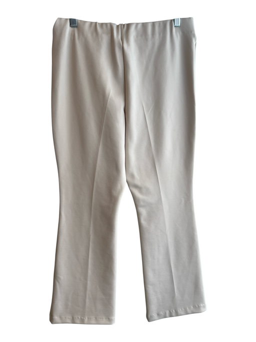 Ann Mashburn Size M Cream Viscose Blend Elastic Waist solid color Pants Cream / M