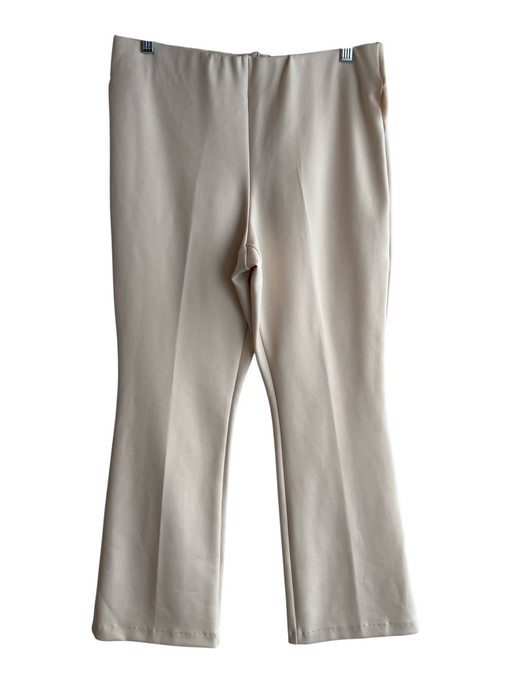 Ann Mashburn Size M Cream Viscose Blend Elastic Waist solid color Pants Cream / M