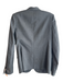 Theory Size 6 Grey Virgin Wool Long Sleeve Pin Stripe Collar Button Front Jacket Grey / 6