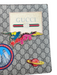 Gucci Brown Canvas & Leather Zip Fly Gucci Monogram Patch Detail Square Bag Brown / M