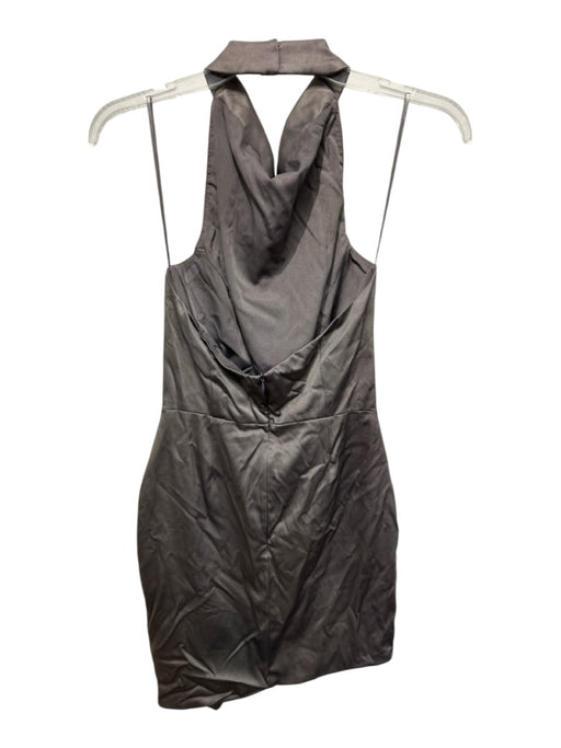 Elliatt Size M Taupe Gray Polyester Sleeveless Neck Strap Open Back Midi Dress Taupe Gray / M