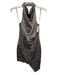 Elliatt Size M Taupe Gray Polyester Sleeveless Neck Strap Open Back Midi Dress Taupe Gray / M
