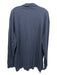 Polo Size XXL Blue Cotton Heathered Polo Men's Long Sleeve Shirt Blue / XXL