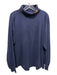 Hudson Valley Size XL Blue Cotton Blend Solid Turtleneck Men's Long Sleeve Shirt Blue / XL
