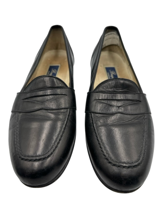Bragano Shoe Size 10.5 Black Leather Solid Loafer Men's Shoes Black / 10.5