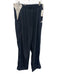 Adidas Size XL Black & White Polyester Solid Sweatpant Men's Pants Black & White / XL