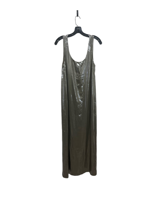 Banana Republic Size XS Grey Polyester Sleeveless Shimmer Dress Grey / XS