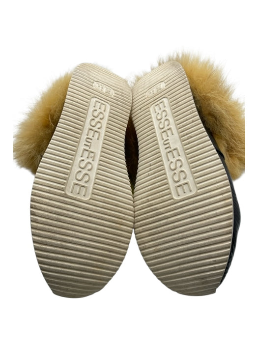 Esseutesse Shoe Size 37 Black, White & Tan Patent Leather Lace Up Sneakers Black, White & Tan / 37