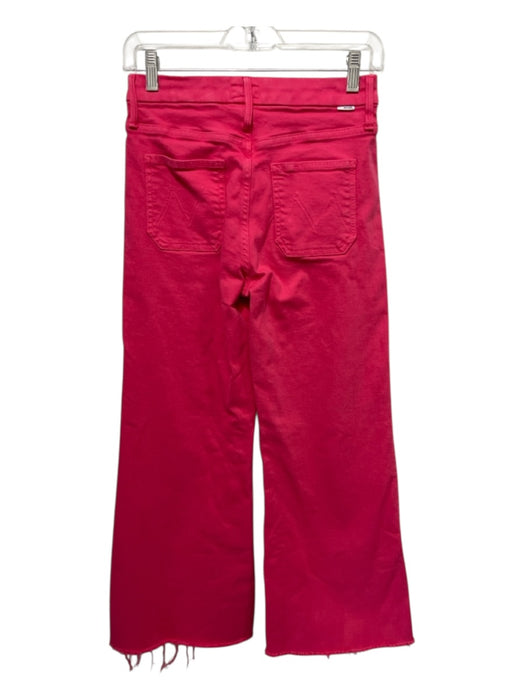 Mother Size 25 Pink Cotton High Rise zip fly Wide Leg Jeans Pink / 25