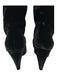 Yves Saint Laurent Shoe Size 38.5 Black Velvet Pointed Toe Block Heel Boots Black / 38.5