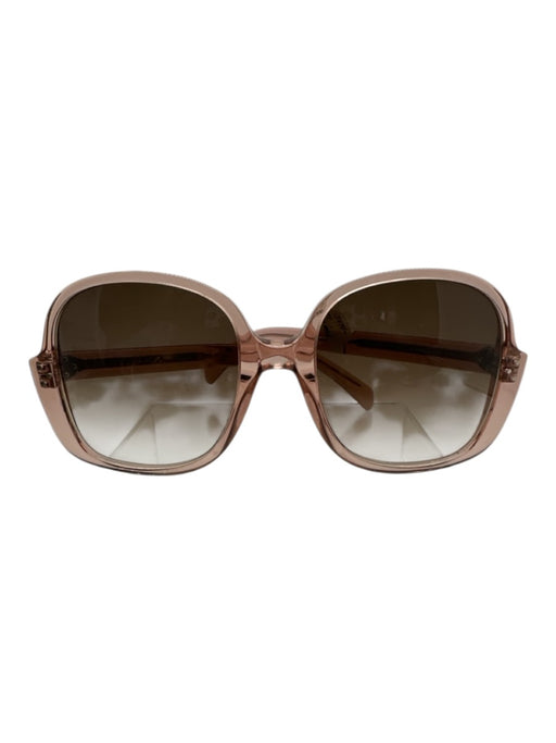 Celine Mauve Pink Acetate Gradient Lens Oversized Square Sunglasses Mauve Pink