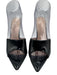 Femme Los Angeles Shoe Size 38 Black Patent Leather open toe Pointed Toe Sandals Black / 38