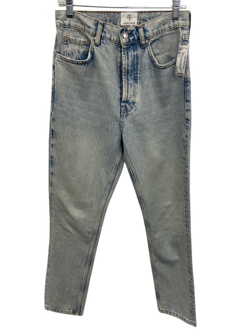 Anine Bing Size 28 Light Wash Cotton Fading High Rise Button Fly Jeans Light Wash / 28