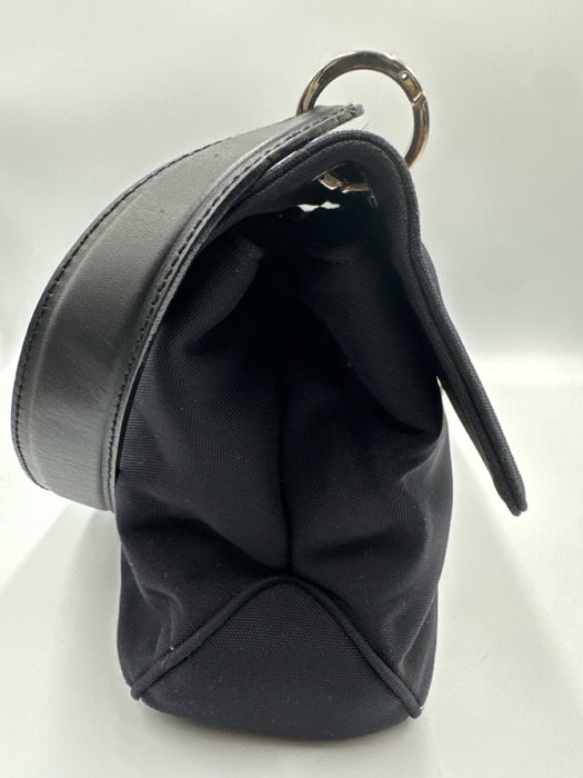 Ferragamo Black Nylon Buckle SHW Shoulder Bag Bag