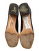 Salvatore Ferragamo Shoe Size 8.5 Brown Leather Snake Embossed Round Toe Shoes Brown / 8.5