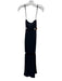 Niteline Size 10 Black Triacetate Blend Sleeveless Beads Maxi Cut Outs Dress Black / 10