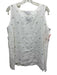 Eskandar Size 1 White Linen Sleeveless Eyelet Circles Top White / 1