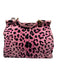 Dolce & Gabbana Hot Pink & Black Canvas & Leather Gold hardware Leopard Flap Bag Hot Pink & Black / Medium