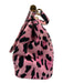Dolce & Gabbana Hot Pink & Black Canvas & Leather Gold hardware Leopard Flap Bag Hot Pink & Black / Medium