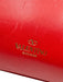 Valentino Garavani Red Leather Flap Bow Chain Strap Accordian Bag Red / Small