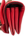 Valentino Garavani Red Leather Flap Bow Chain Strap Accordian Bag Red / Small