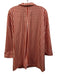Lafayette 148 Size XXL Red & White Cotton Blend Long Sleeve Gingham Collar Top Red & White / XXL