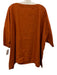 Eskandar Size 1 Orange Linen Half Sleeve Patch Pocket Top Orange / 1