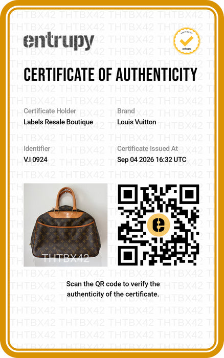 Louis Vuitton Brown Print Coated Canvas Monogram Top Handle Vintage Bag