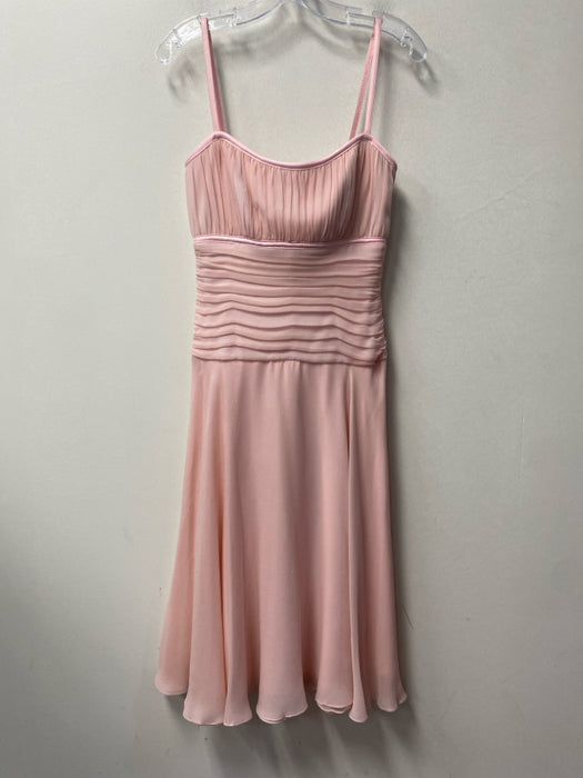 Tadashi Size Est Small Light Pink No Fabric Tag Spaghetti Strap Back Zip Dress