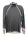 Athleta Size XS Gray & Purple Cotton & Polyester 3/4 zip Mock Neck Sweater Gray & Purple / XS