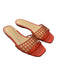 Veronica Beard Shoe Size 7 Orange Jelly Square Toe Flat Slide Shoes Orange / 7
