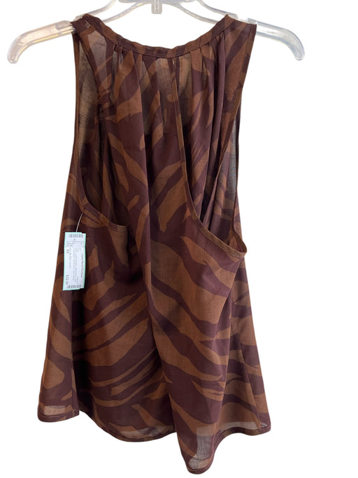Marc By Marc Jacobs Size XS Brown Wool & Nylon Sleeveless Criss Cross Back Top Brown / XS