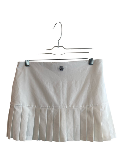 Tory Burch SPORT Size Est M White No Fabric Tag Elastic Waist Pleats Skort White / Est M