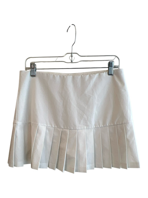 Tory Burch SPORT Size Est M White No Fabric Tag Elastic Waist Pleats Skort White / Est M