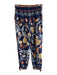 Maeve Size Medium Navy & Multi Viscose Stretch Back Zip Fly Side Pocket Pants Navy & Multi / Medium