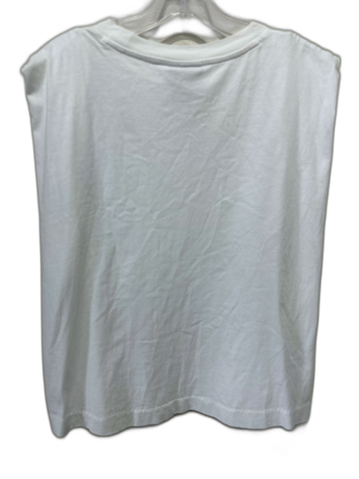 Farm Rio Size XS White & Multi Cotton Beaded Fruit Sleeveless Tank Top White & Multi / XS