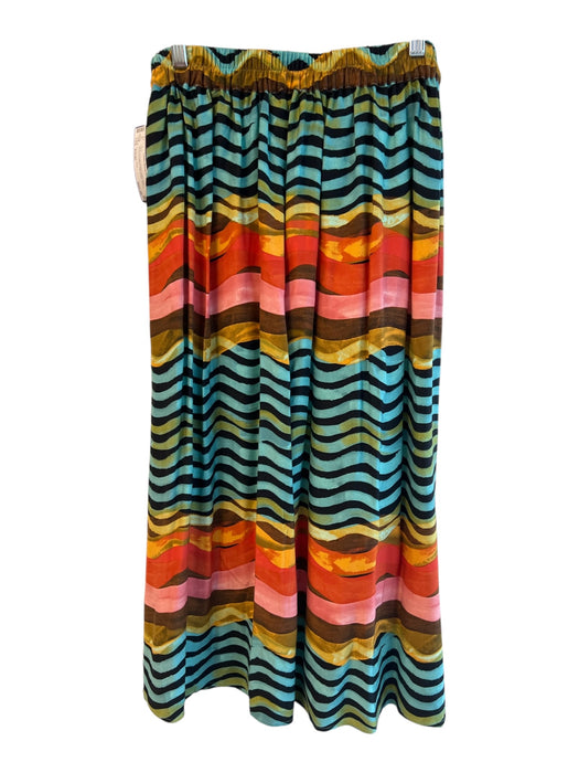 Corey lynn calter Size Small Multi Ecovero Elastic Waist Maxi Side Button Skirt Multi / Small
