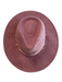 Wyeth Pink Cotton & Polyester Fedora Ribbon Detail Gold Chain Detail Fitted Hat Pink / One Size