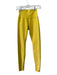 Alo Size XS Yellow Polyester Blend Wide Waist Band Full Leg Leggings Yellow / XS