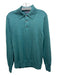 Brooks Brothers Size S Teal Green Merino Wool Half Button Collar Long Sleeve Top Teal Green / S