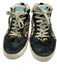 Golden Goose Shoe Size 38 Black, Tan & Pink Suede Animal Print Star Sneakers Black, Tan & Pink / 38