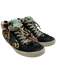 Golden Goose Shoe Size 38 Black, Tan & Pink Suede Animal Print Star Sneakers Black, Tan & Pink / 38