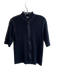 Prada Size 42 Black Viscose Blend Knit Zip Up Half Sleeve Jacket Black / 42