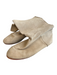 Made In Italy Shoe Size 5 Beige Suede Almond Toe Bootie Seam Detail Boots Beige / 5